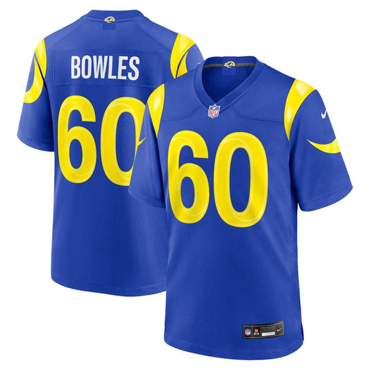Wyatt Bowles Los Angeles Rams Nike Royal Team Game Jersey