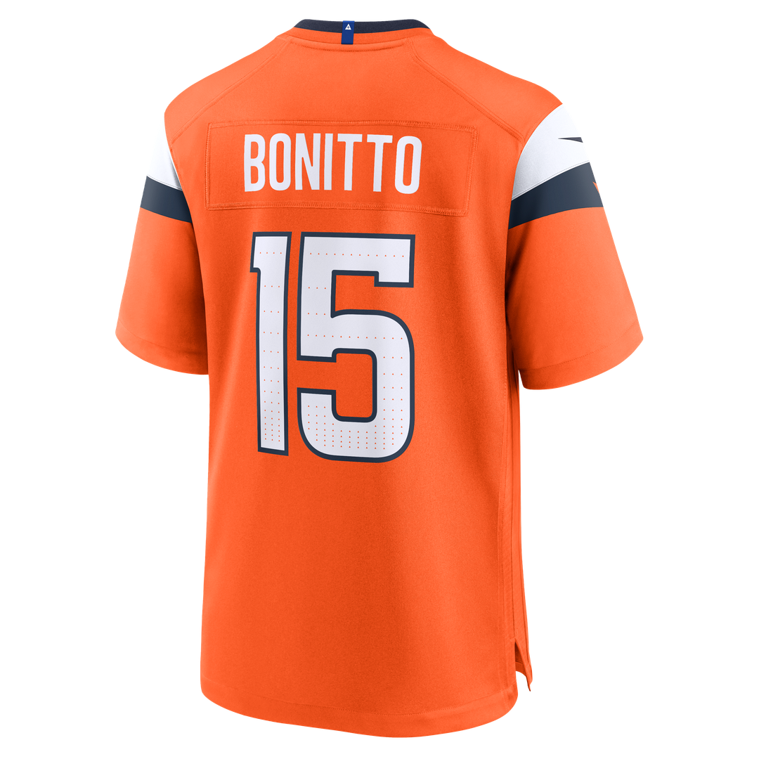 Nik Bonitto Denver Broncos Nike Orange Team Game Jersey