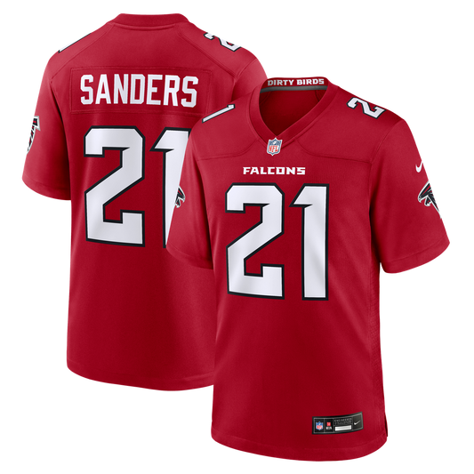 Deion Sanders Atlanta Falcons Nike Red Retired Player Game Jersey