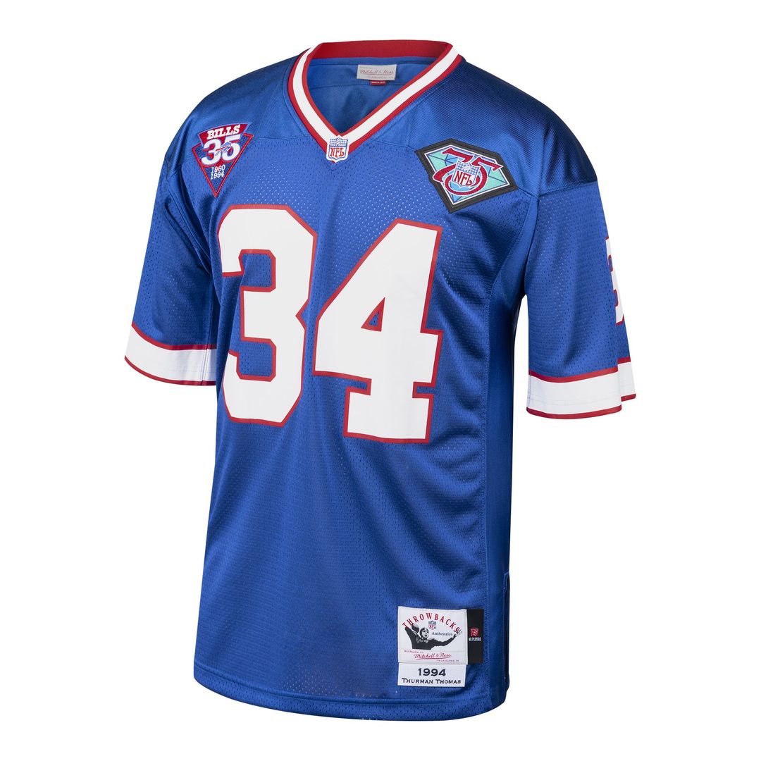 Thurman Thomas Buffalo Bills 1985 Mitchell & Ness Royal Authentic Throwback Retired Player Jersey