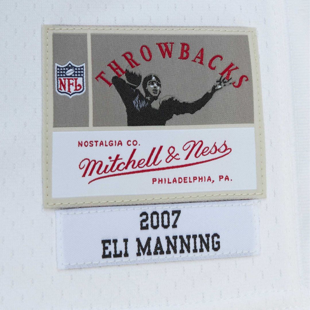 Eli Manning New York Giants Mitchell & Ness White Legacy Replica Jersey