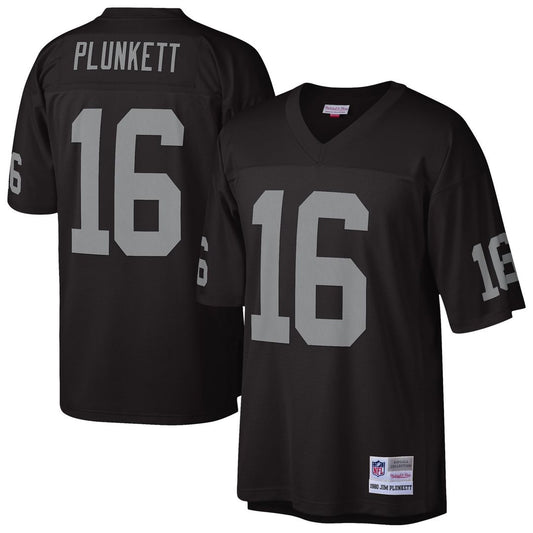 Jim Plunkett Oakland Raiders Mitchell & Ness Black 1980 Legacy Replica Jersey
