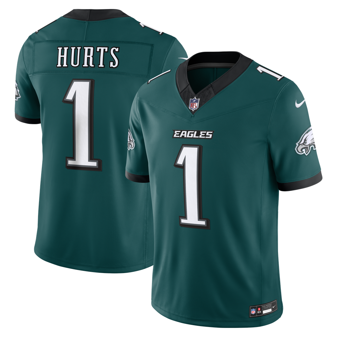 Jalen Hurts Philadelphia Eagles Nike Midnight Green Team Vapor F.U.S.E. Stitched Limited Jersey