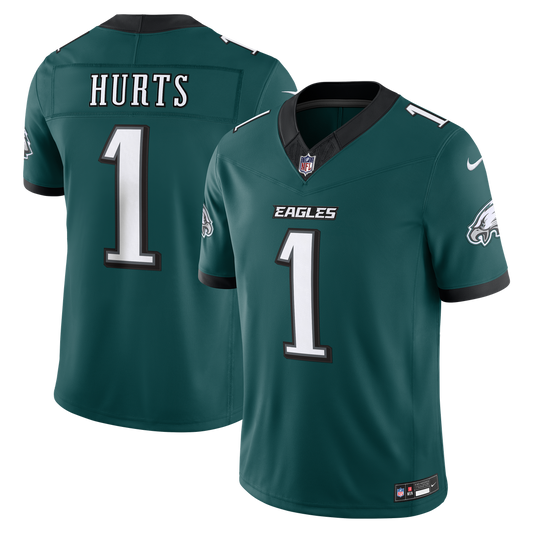 Jalen Hurts Philadelphia Eagles Nike Midnight Green Team Vapor F.U.S.E. Stitched Limited Jersey