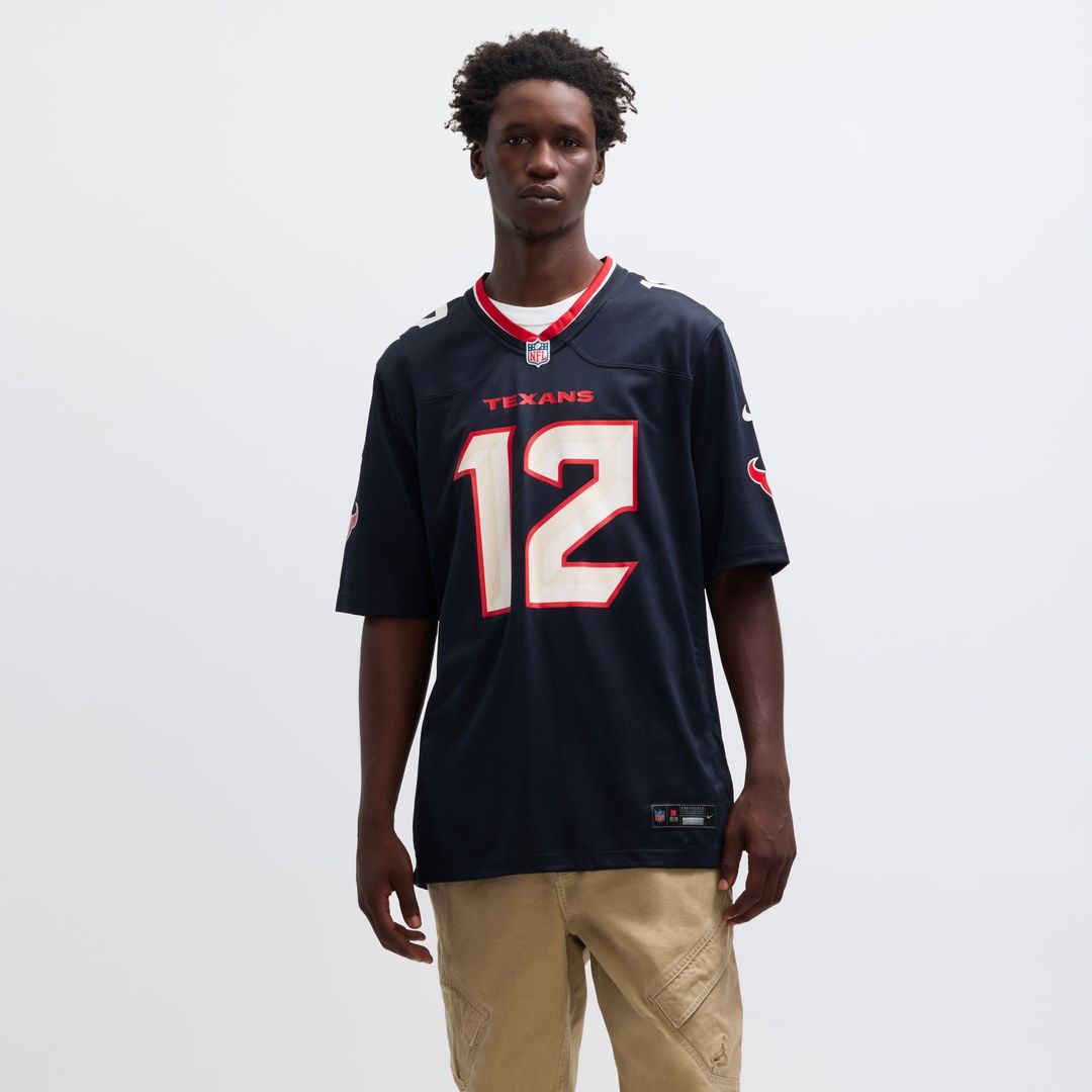 Nico Collins Houston Texans Nike Navy Game Jersey