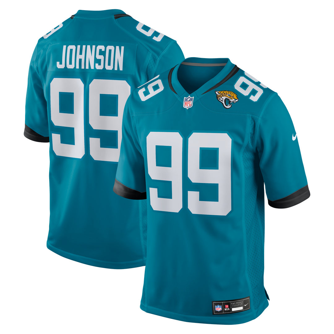 Austin Johnson Jacksonville Jaguars Nike Teal Team Game Jersey