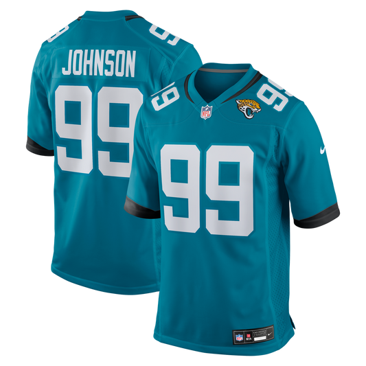 Austin Johnson Jacksonville Jaguars Nike Teal Team Game Jersey