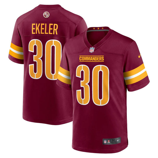 Austin Ekeler Washington Commanders Nike Burgundy Game Player Jersey