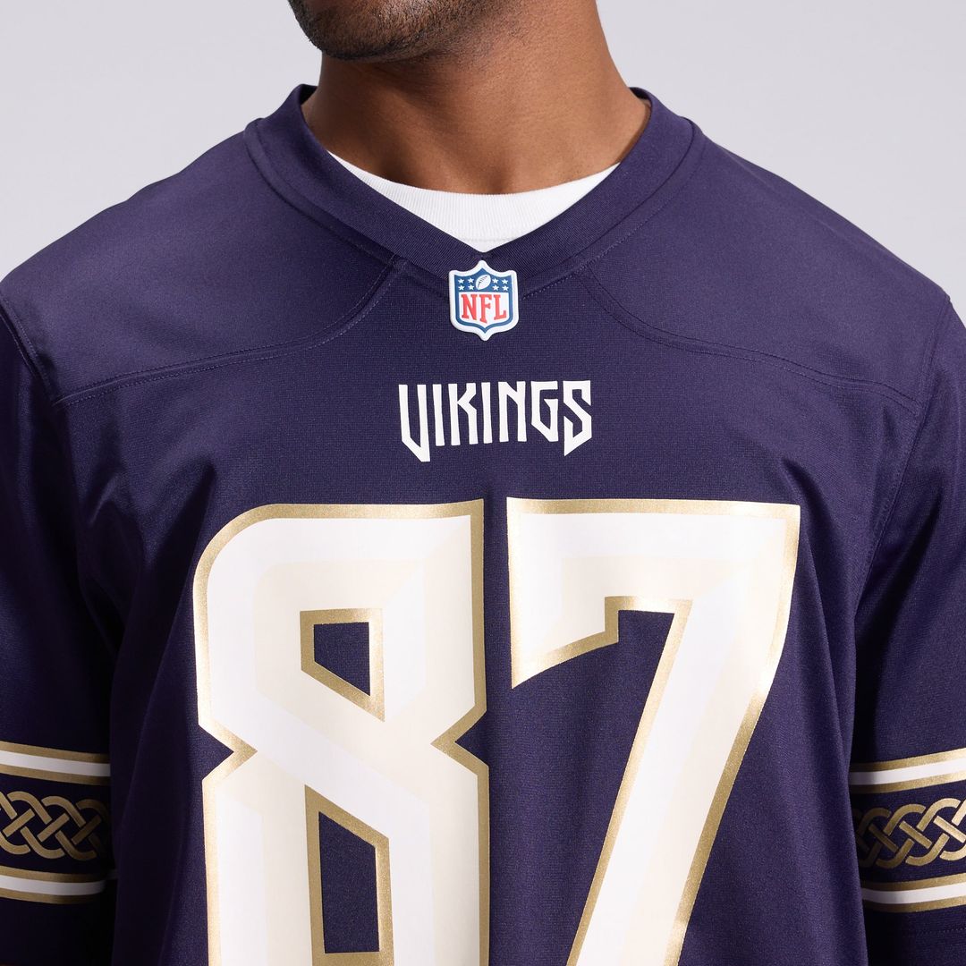 T.J. Hockenson Minnesota Vikings Nike Purple 2026 Rivalries Collection Game Jersey