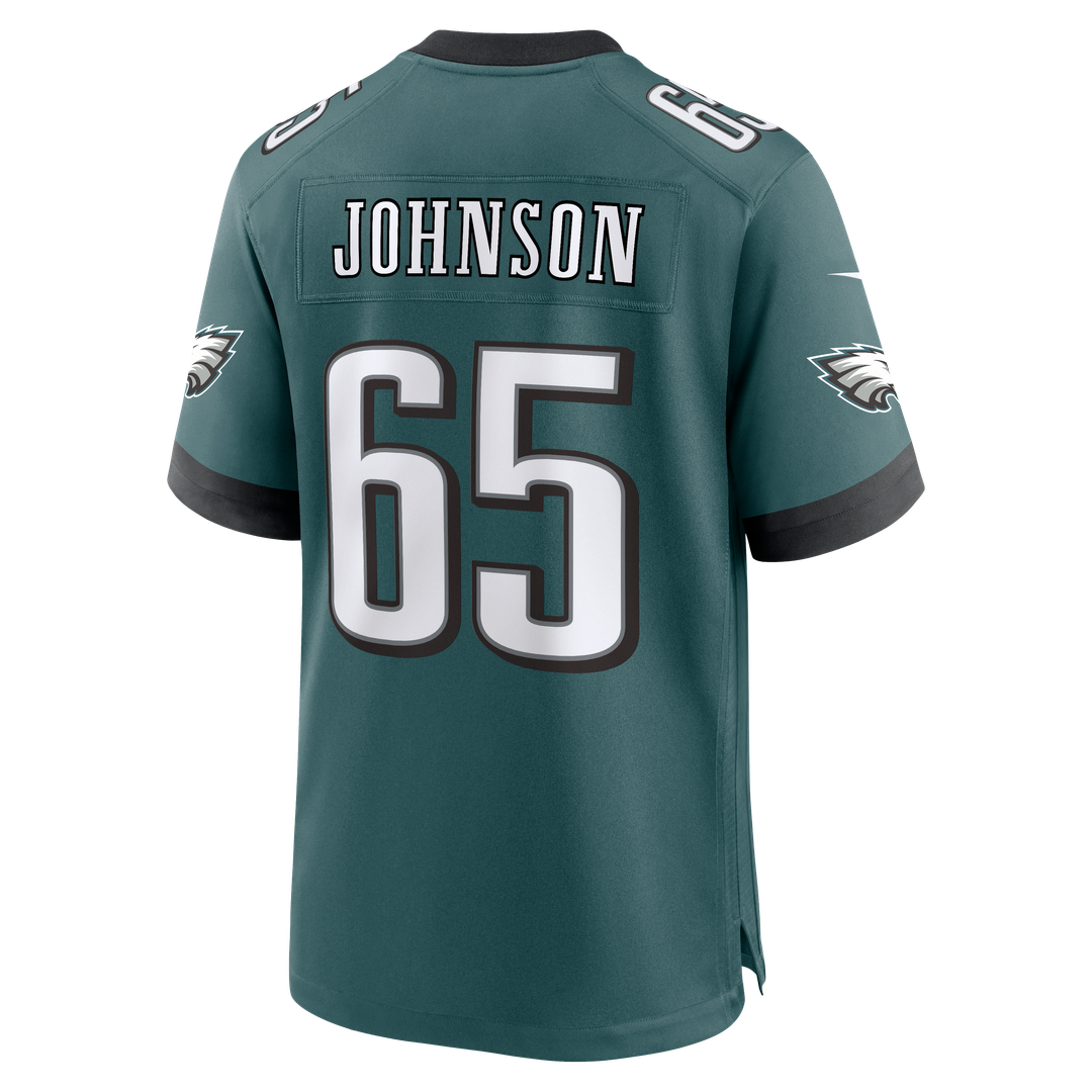 Lane Johnson Philadelphia Eagles Nike Midnight Green Team Game Jersey
