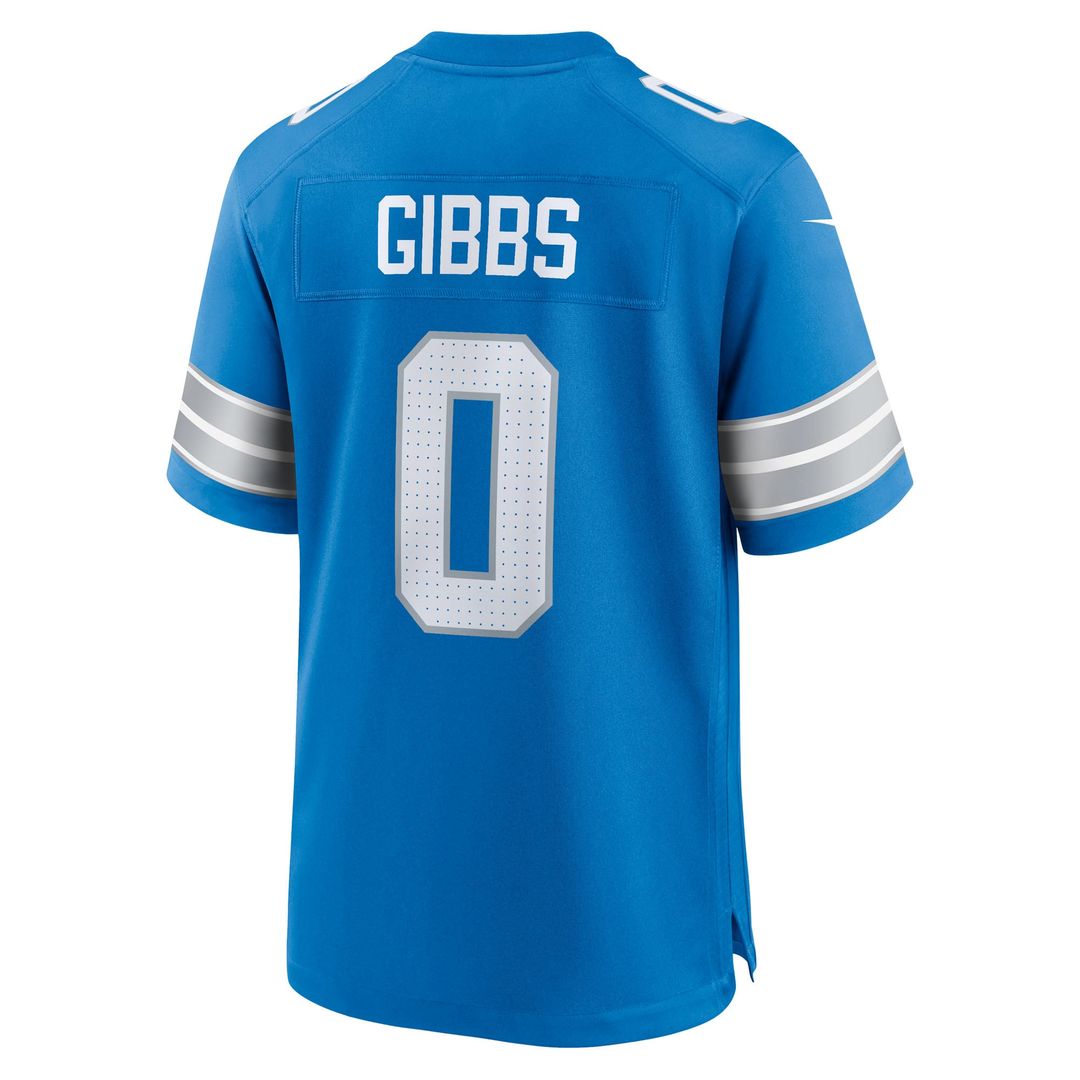 Jahmyr Gibbs Detroit Lions Nike White Game Player Jersey