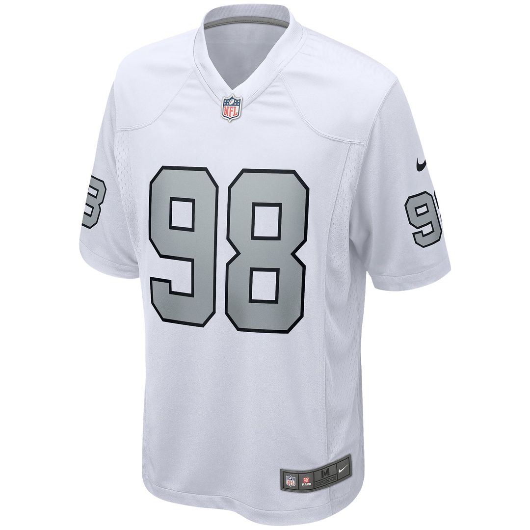 Maxx Crosby Las Vegas Raiders Nike White Alternate Game Jersey