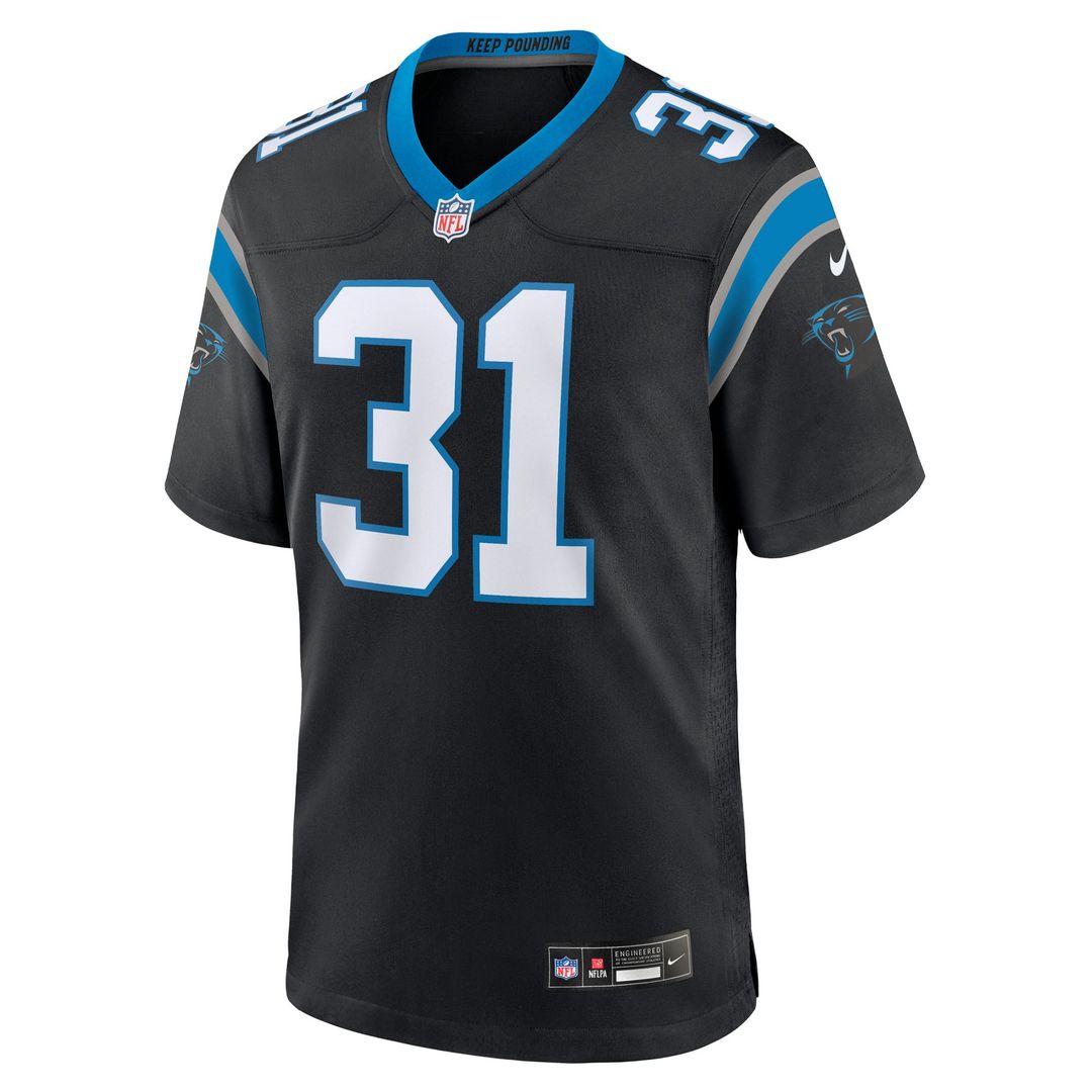 Corey Thornton Carolina Panthers Nike Black Team Game Jersey