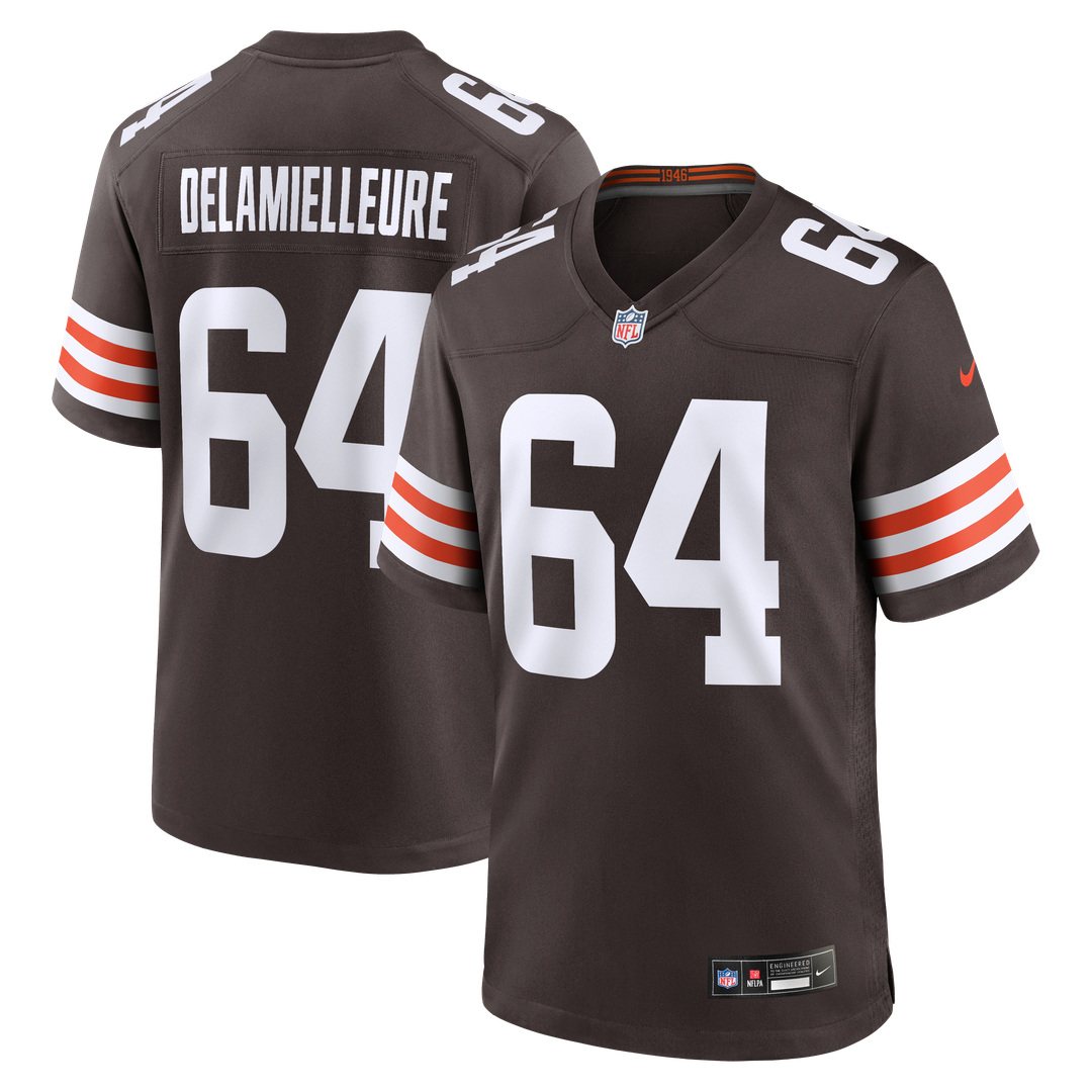 Joe DeLamielleure Cleveland Browns Nike Brown Game Retired Player Jersey