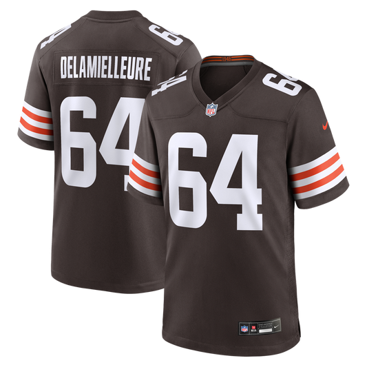 Joe DeLamielleure Cleveland Browns Nike Brown Game Retired Player Jersey