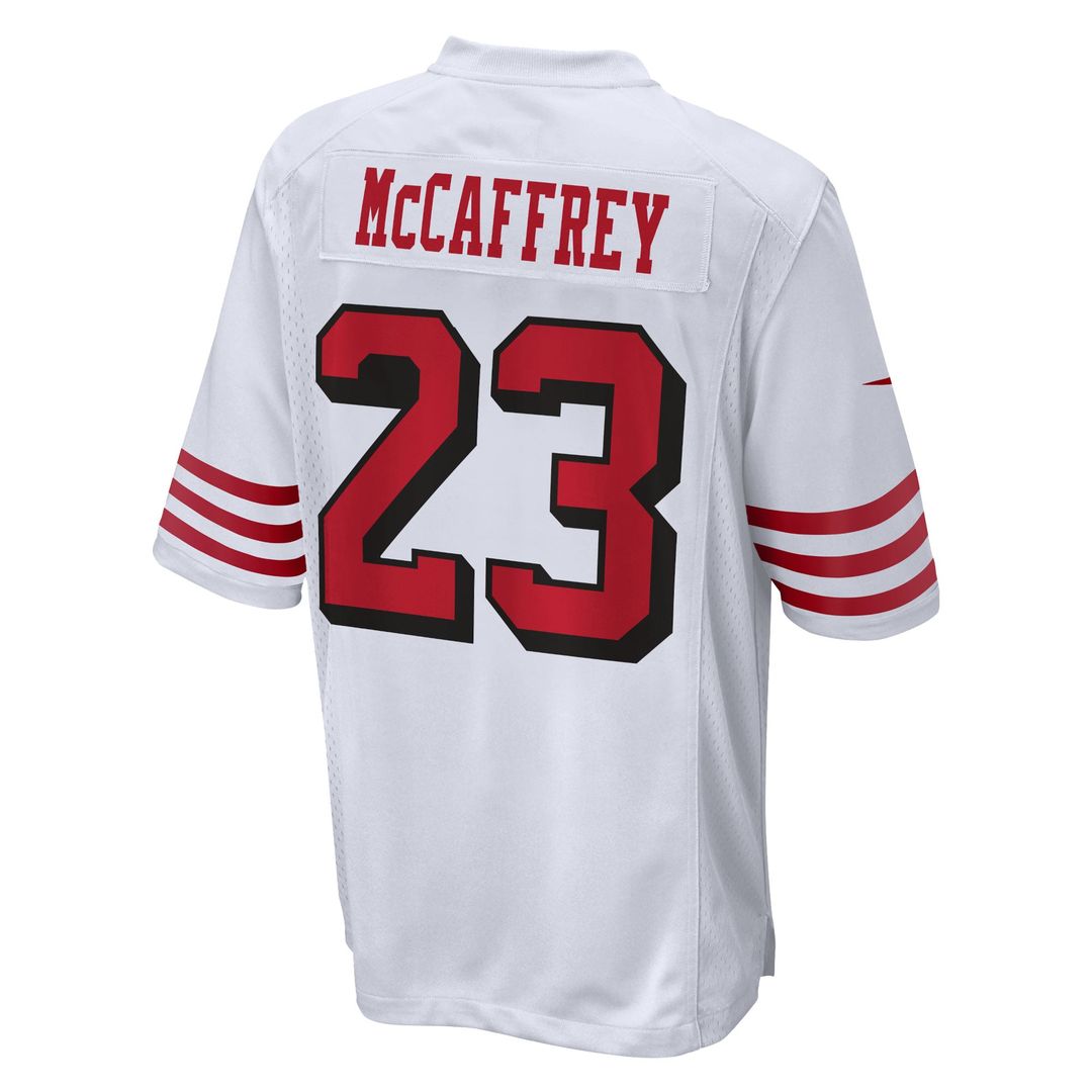 Christian McCaffrey San Francisco 49ers Nike White Game Jersey