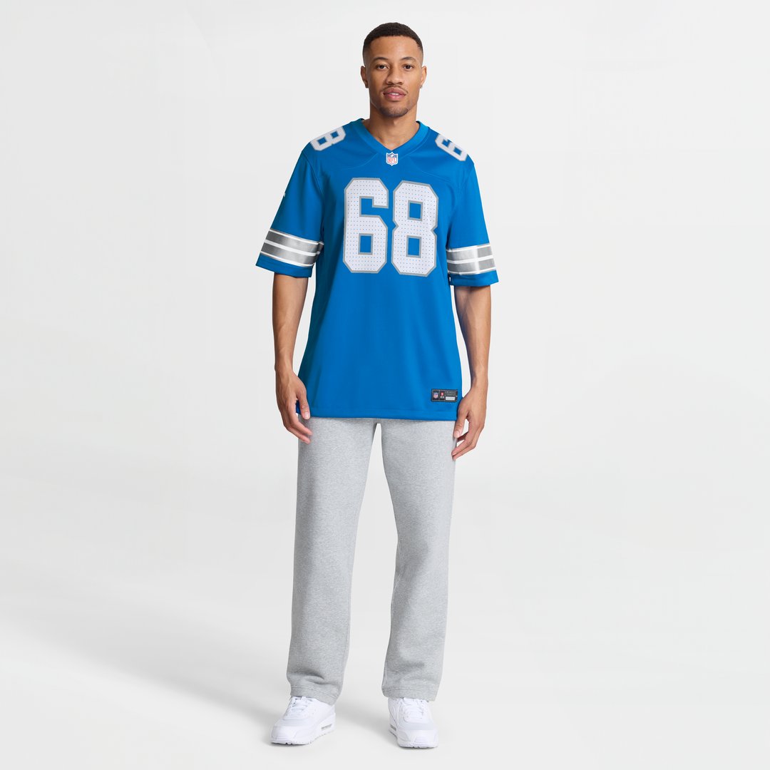 Taylor Decker Detroit Lions Nike Blue Team Game Jersey