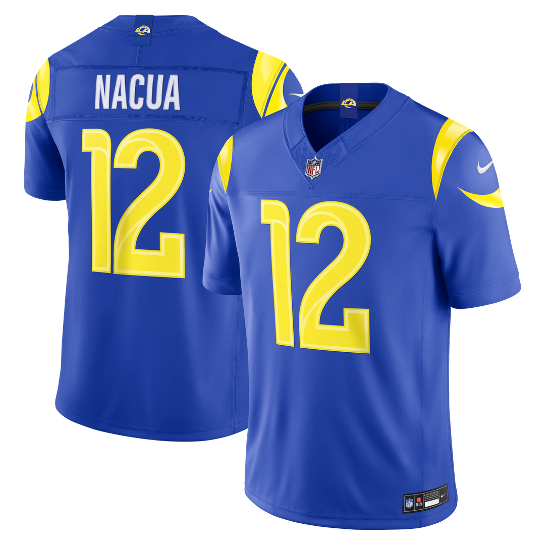 Puka Nacua Los Angeles Rams Nike Royal Team Vapor F.U.S.E. Stitched Limited Jersey
