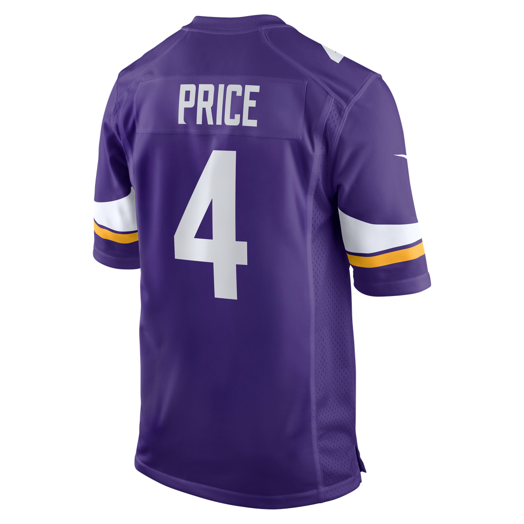Myles Price Minnesota Vikings Nike Purple Team Game Jersey