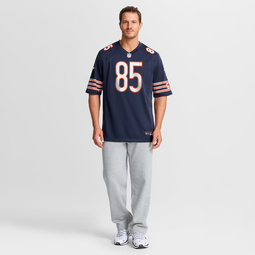 Cole Kmet Chicago Bears Nike Navy Player Game Jersey