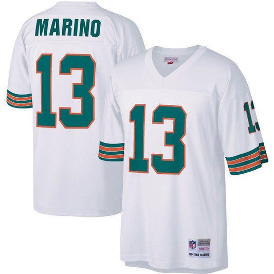 Dan Marino Miami Dolphins Mitchell & Ness White Big & Tall 1984 Retired Player Replica Jersey