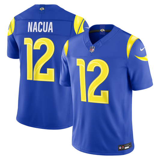 Puka Nacua Los Angeles Rams Nike Royal Team Vapor F.U.S.E. Stitched Limited Jersey