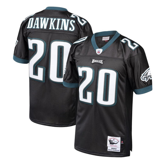 Brian Dawkins Philadelphia Eagles 2003 Mitchell & Ness Black Authentic Throwback Retired Player Jersey