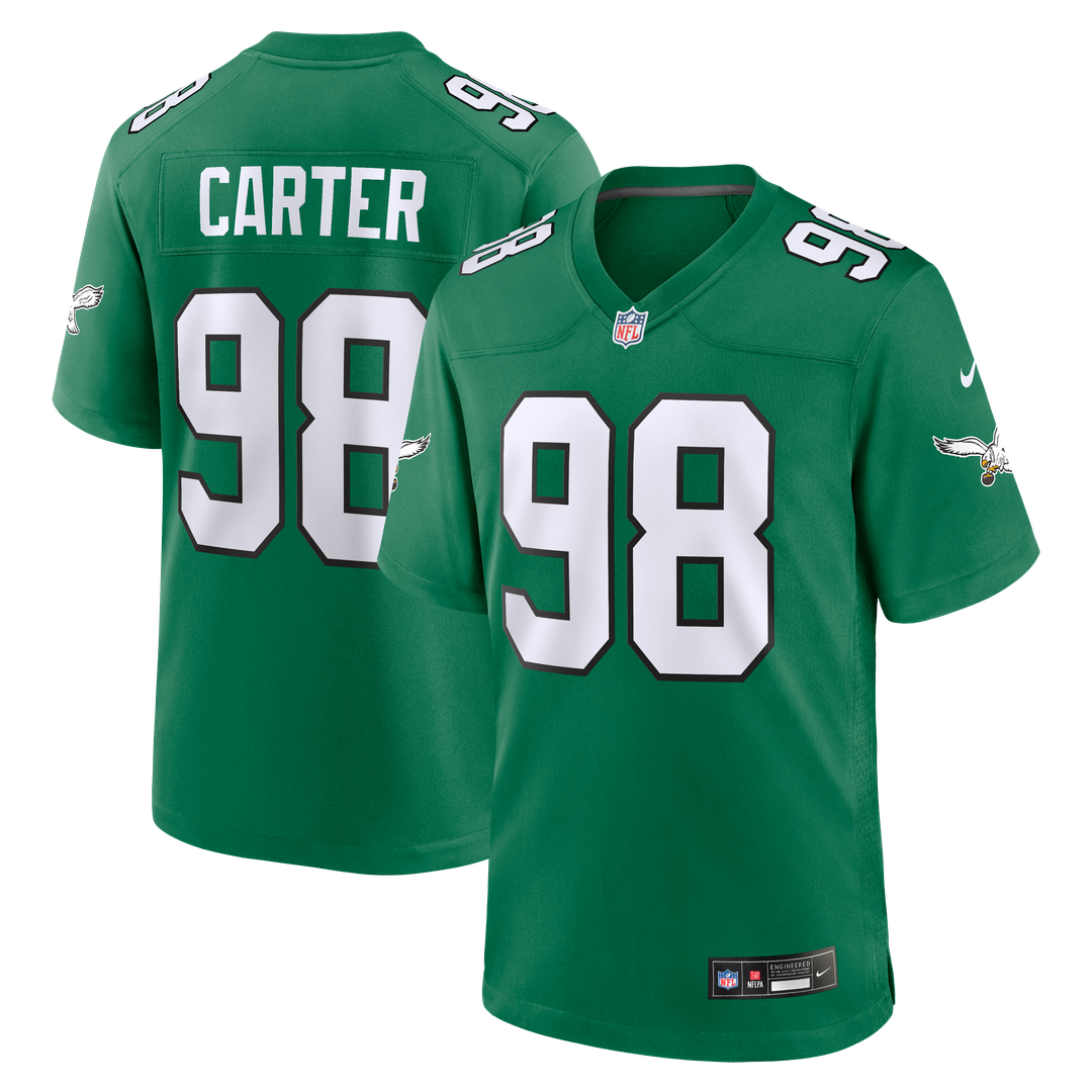 Jalen Carter Philadelphia Eagles Nike Midnight Green Team Game Jersey