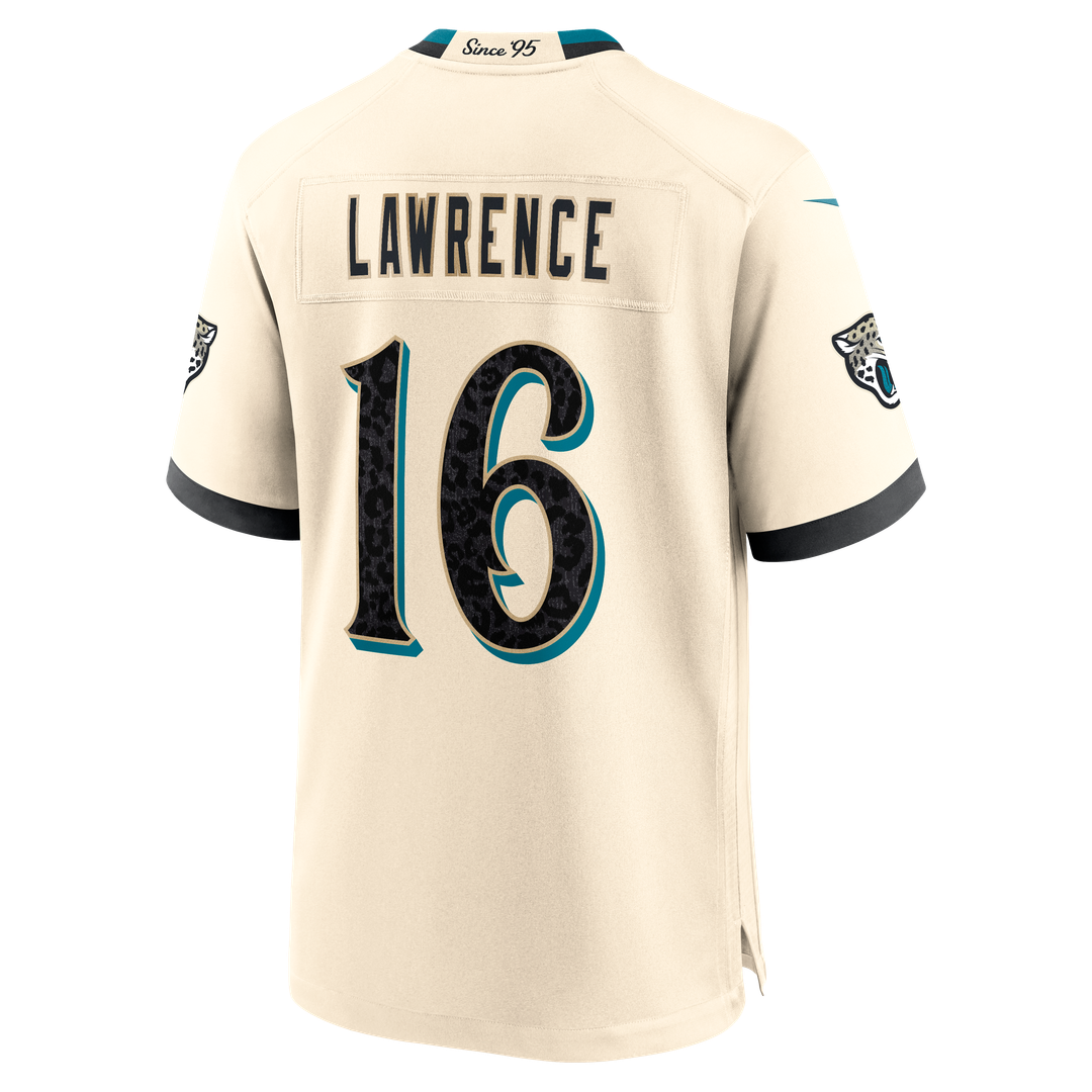 Trevor Lawrence Jacksonville Jaguars Nike Natural 2026 Rivalries Collection Game Jersey
