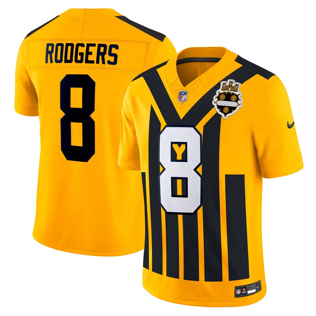 Aaron Rodgers Pittsburgh Steelers Nike Gold Alternate Vapor F.U.S.E. Limited Jersey