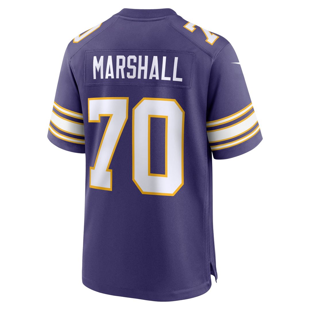 Jim Marshall Minnesota Vikings Nike Purple Retired Player Alternate Game Jersey
