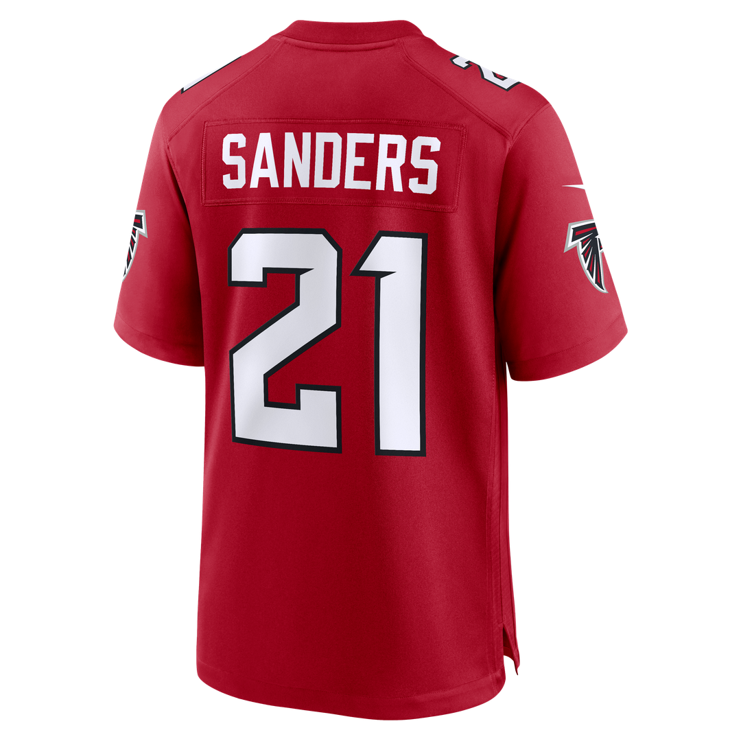 Deion Sanders Atlanta Falcons Nike Red Retired Player Game Jersey