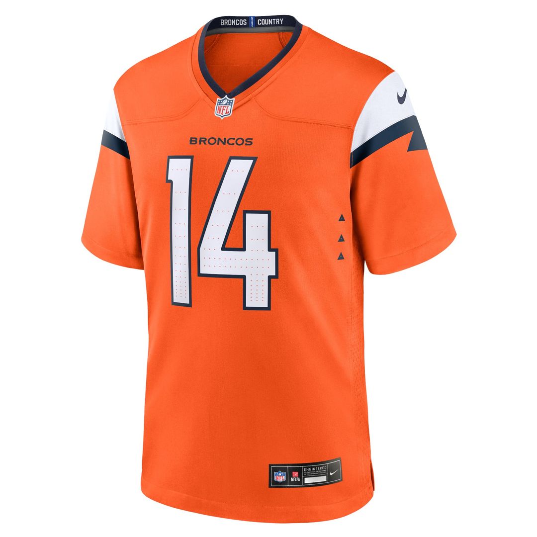 Courtland Sutton Denver Broncos Nike Orange Mile High Collection Game Jersey