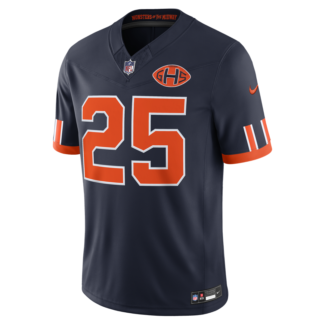 Kyle Monangai Chicago Bears Nike Navy 2026 Rivalries Collection Stitched Limited Jersey