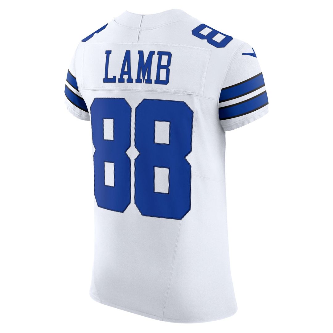 CeeDee Lamb Dallas Cowboys Nike White Vapor F.U.S.E. Elite Jersey