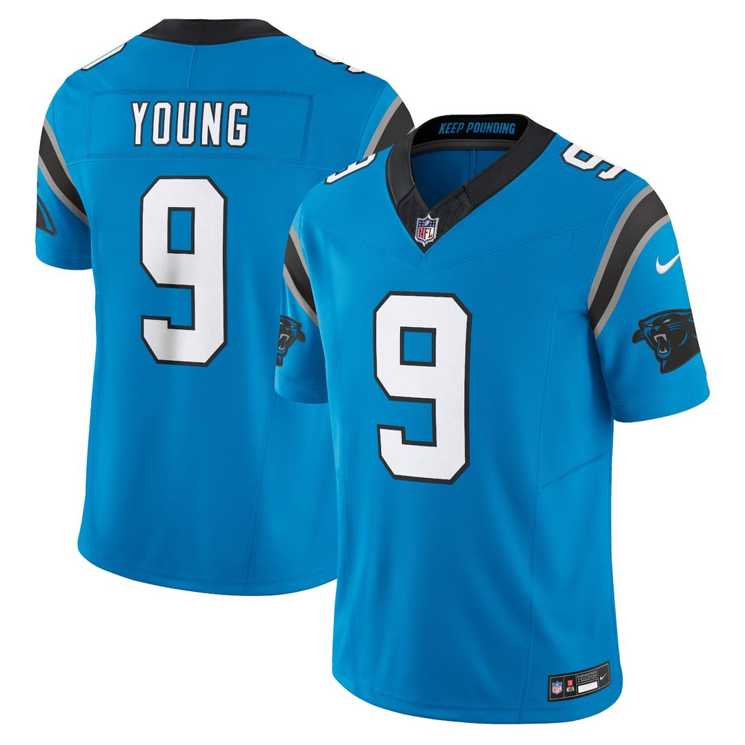 Bryce Young Carolina Panthers Nike Blue Vapor F.U.S.E. Limited Jersey