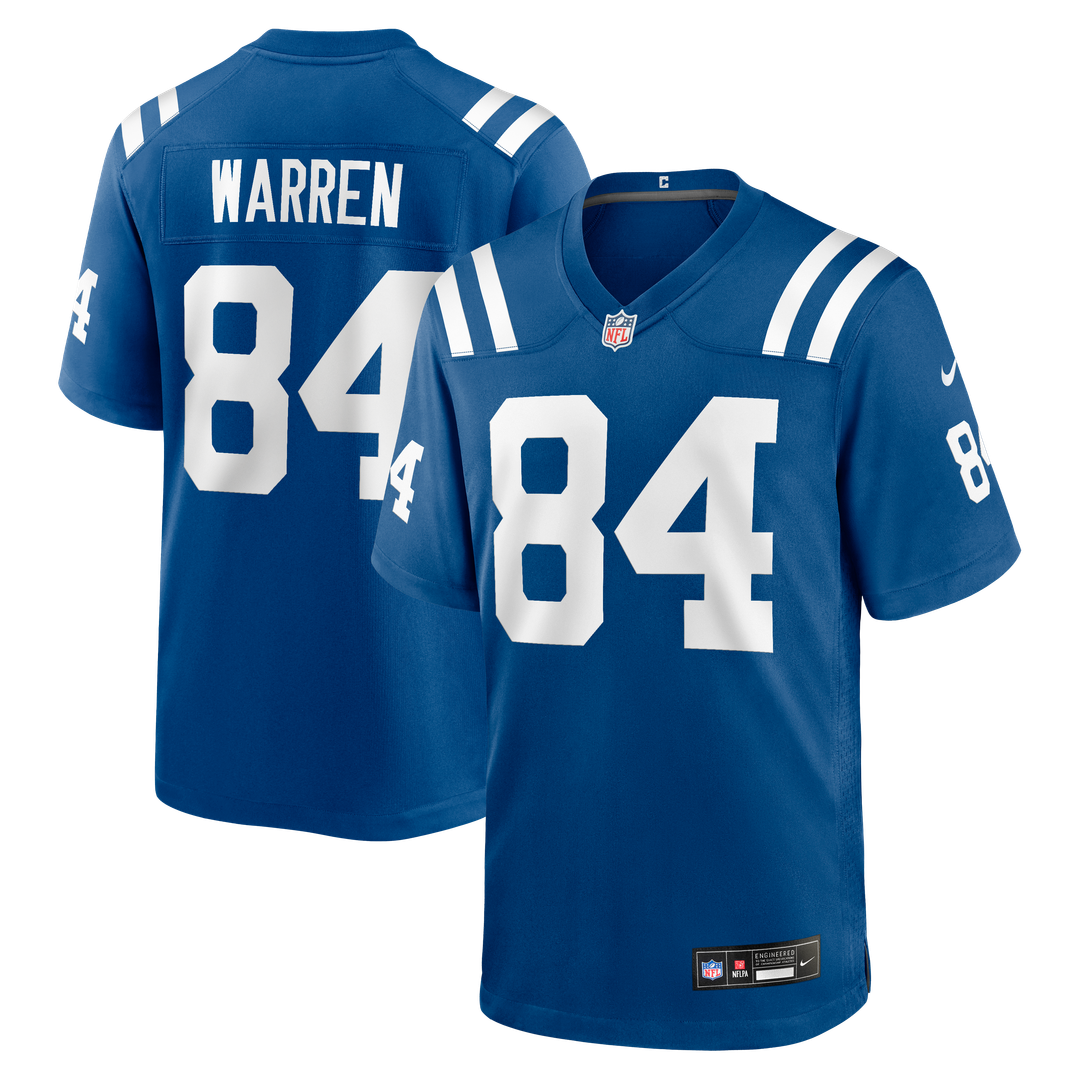 Tyler Warren Indianapolis Colts Nike Royal Team Game Jersey