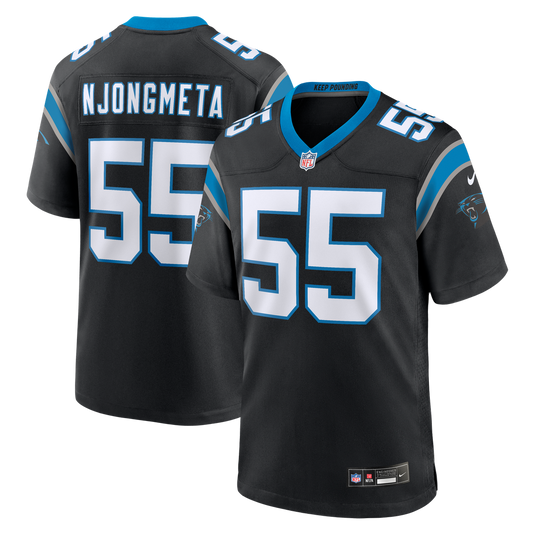 Maema Njongmeta Carolina Panthers Nike Black Team Game Jersey