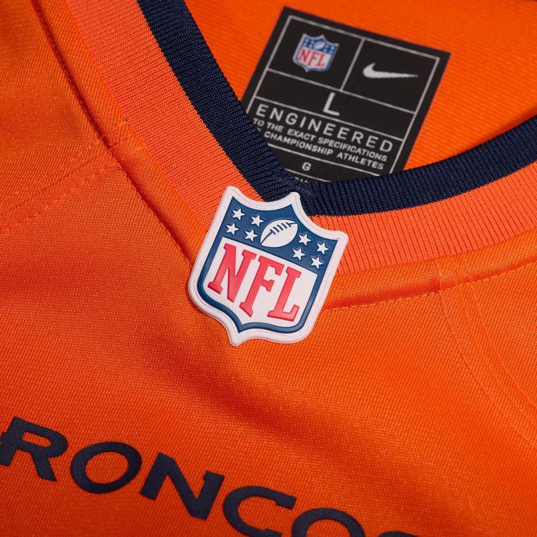 Tyler Onyedim Denver Broncos Nike Orange Game Jersey