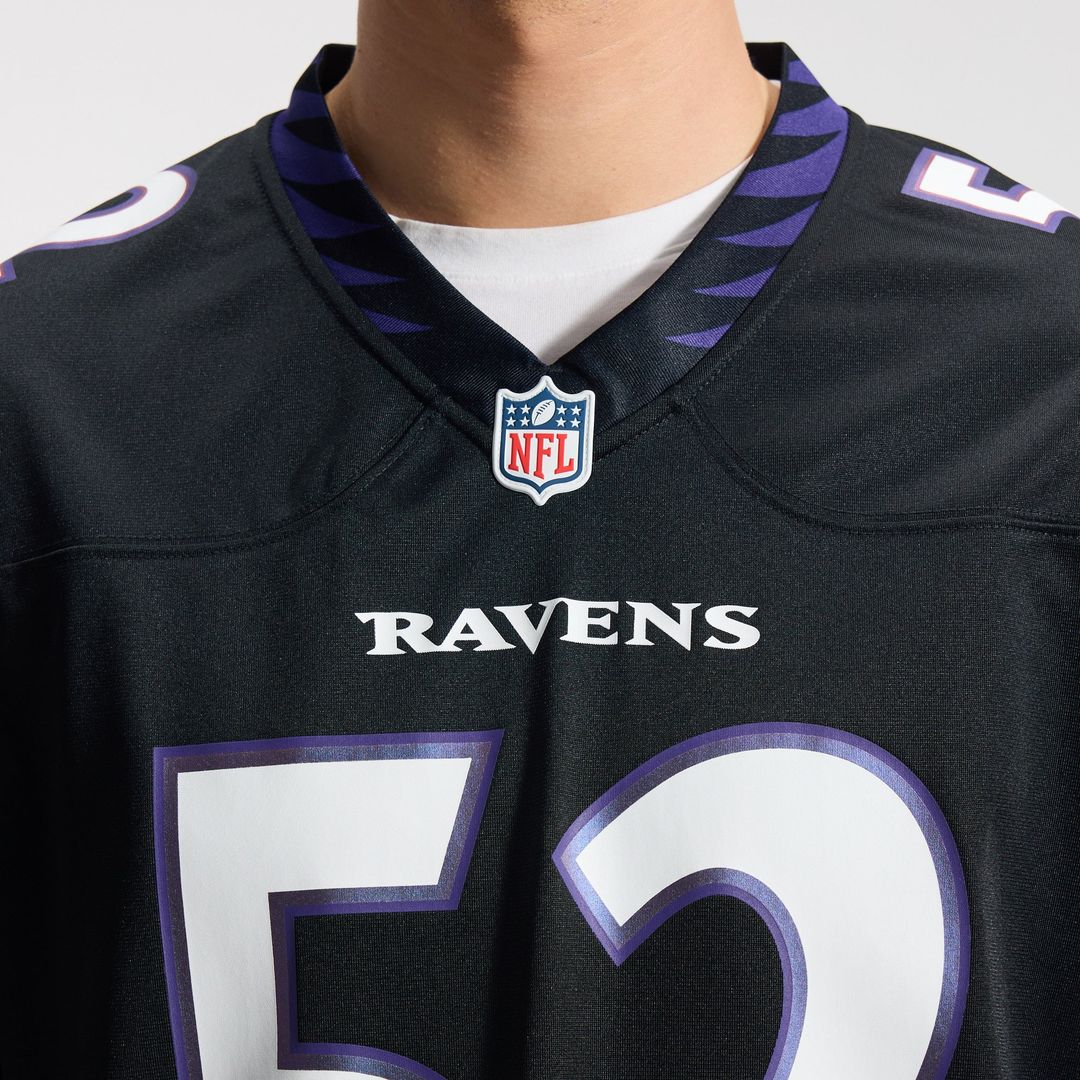 Ray Lewis Baltimore Ravens Nike Black Alternate Retired Player Game Jersey