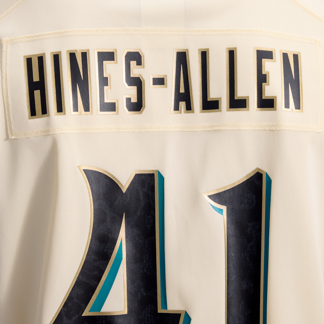 Josh Hines-Allen Jacksonville Jaguars Nike Natural 2026 Rivalries Collection Game Jersey