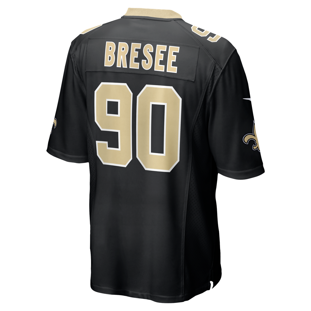 Bryan Bresee New Orleans Saints Nike Black Game Jersey