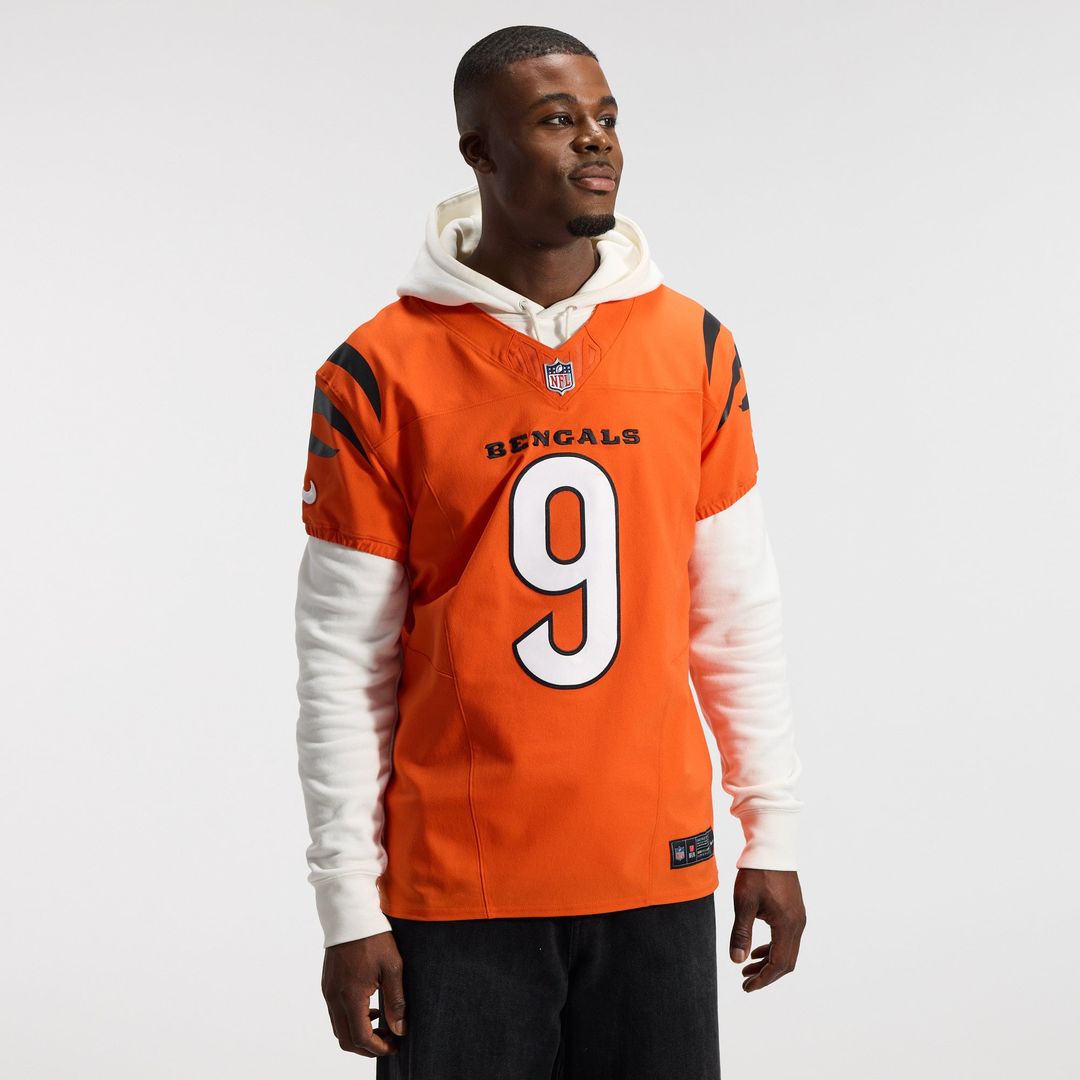 Joe Burrow Cincinnati Bengals Nike Orange Team Vapor F.U.S.E. Elite Jersey