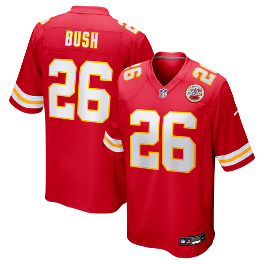 Deon Bush Kansas City Chiefs Nike Red Game Player Jersey