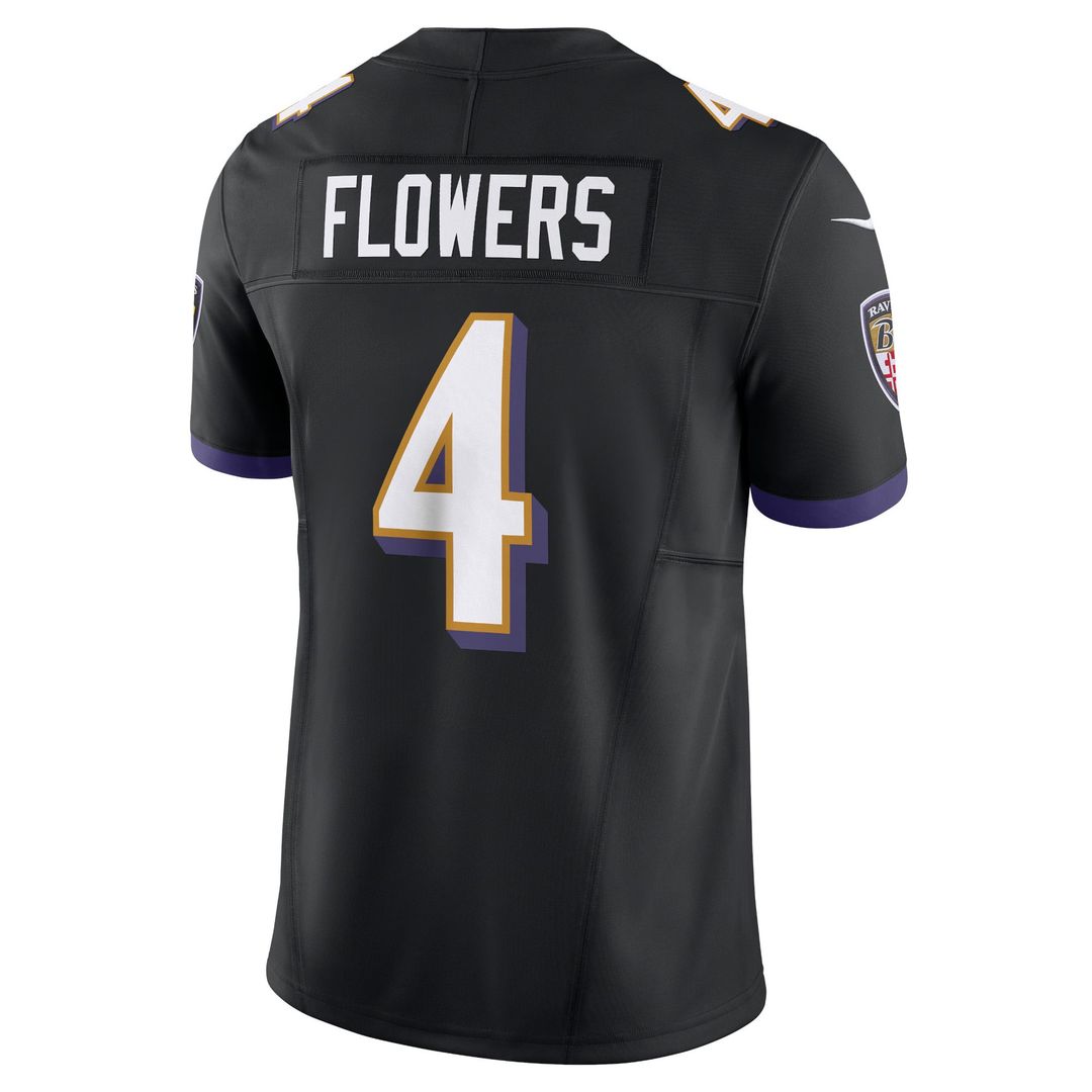 Zay Flowers Baltimore Ravens Nike Black Alternate Vapor F.U.S.E. Limited Jersey