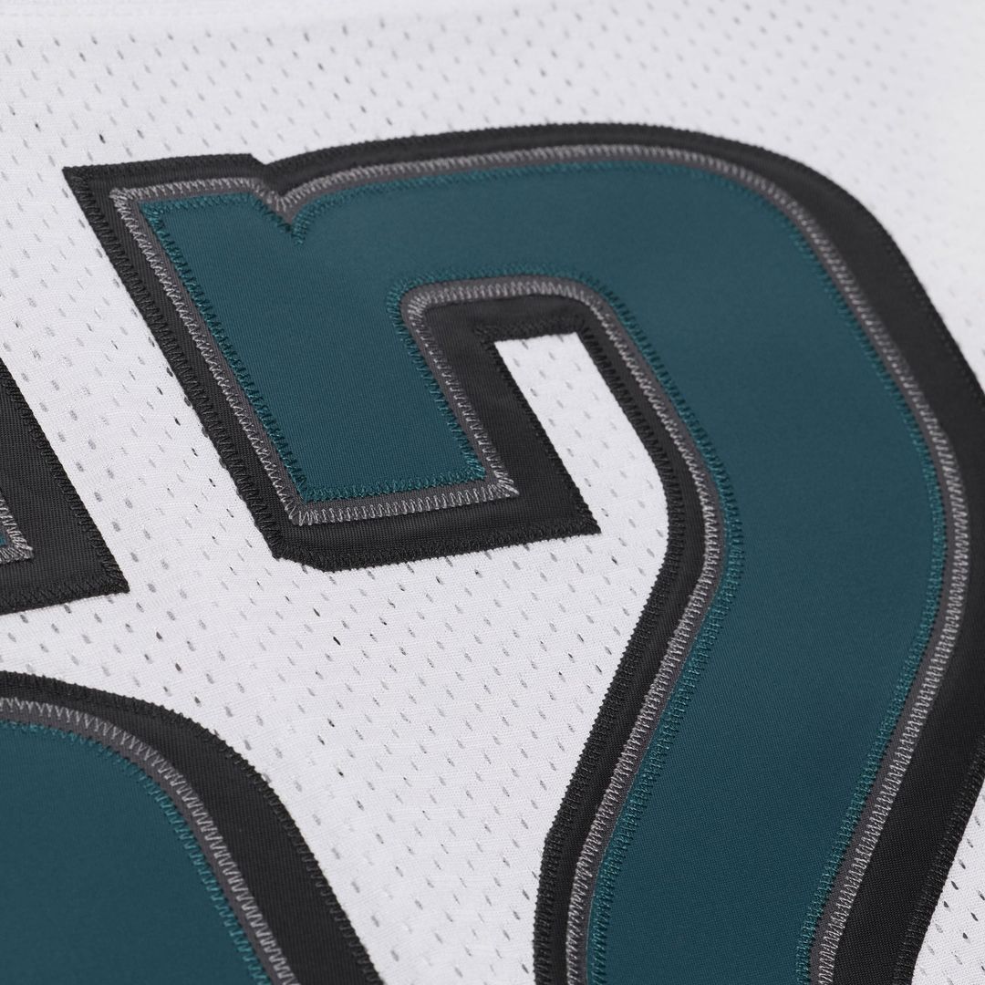 Jason Kelce Philadelphia Eagles Mitchell & Ness White 2011 Authentic Throwback Jersey
