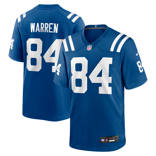 Tyler Warren Indianapolis Colts Nike Royal Team Game Jersey