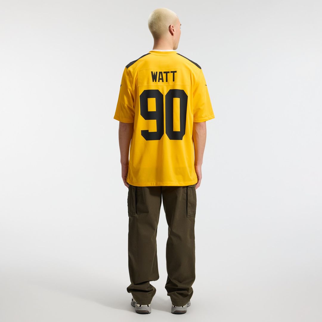 T.J. Watt Pittsburgh Steelers Nike Gold Alternate 1933 Throwback Game Jersey