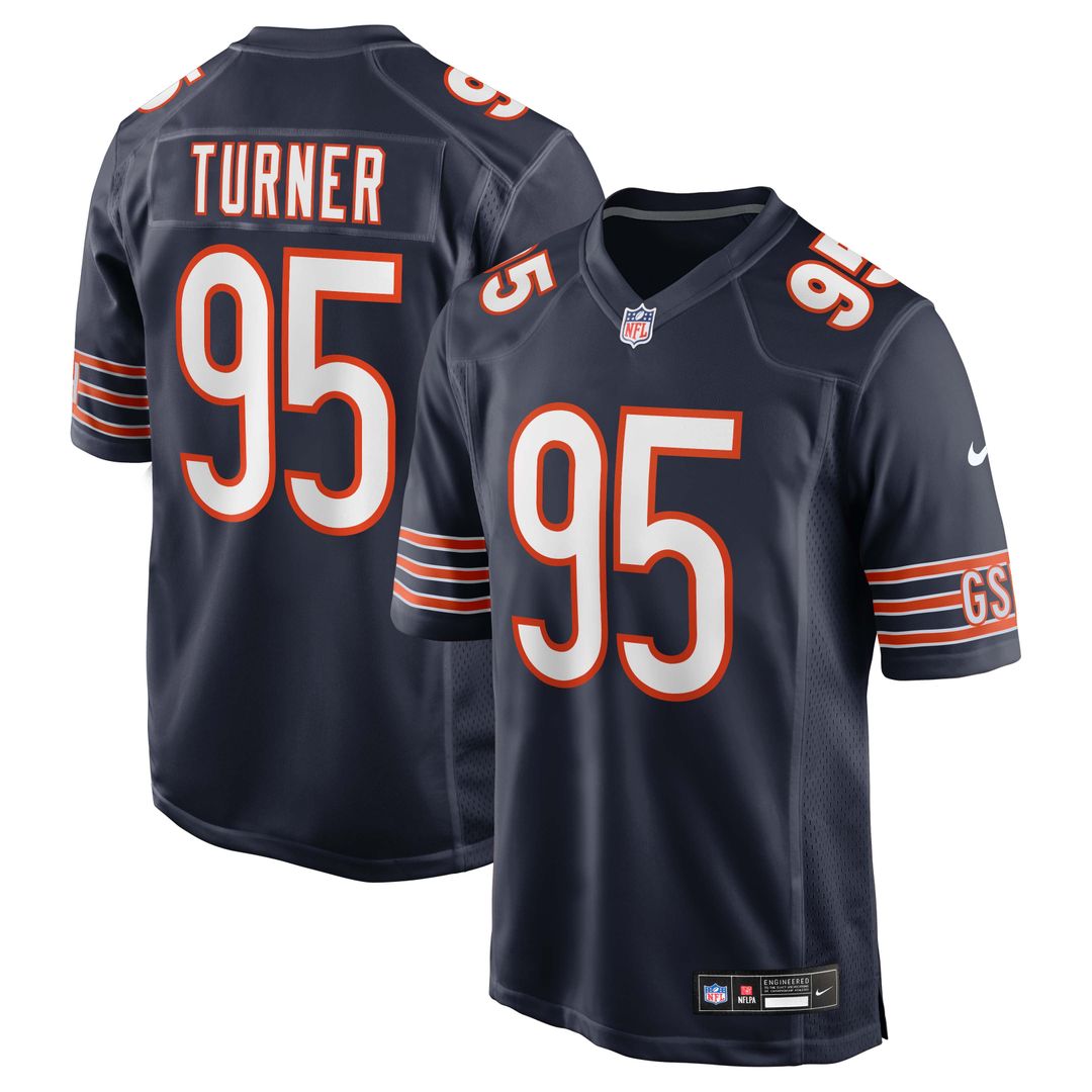 Shemar Turner Chicago Bears Nike Navy Team Game Jersey
