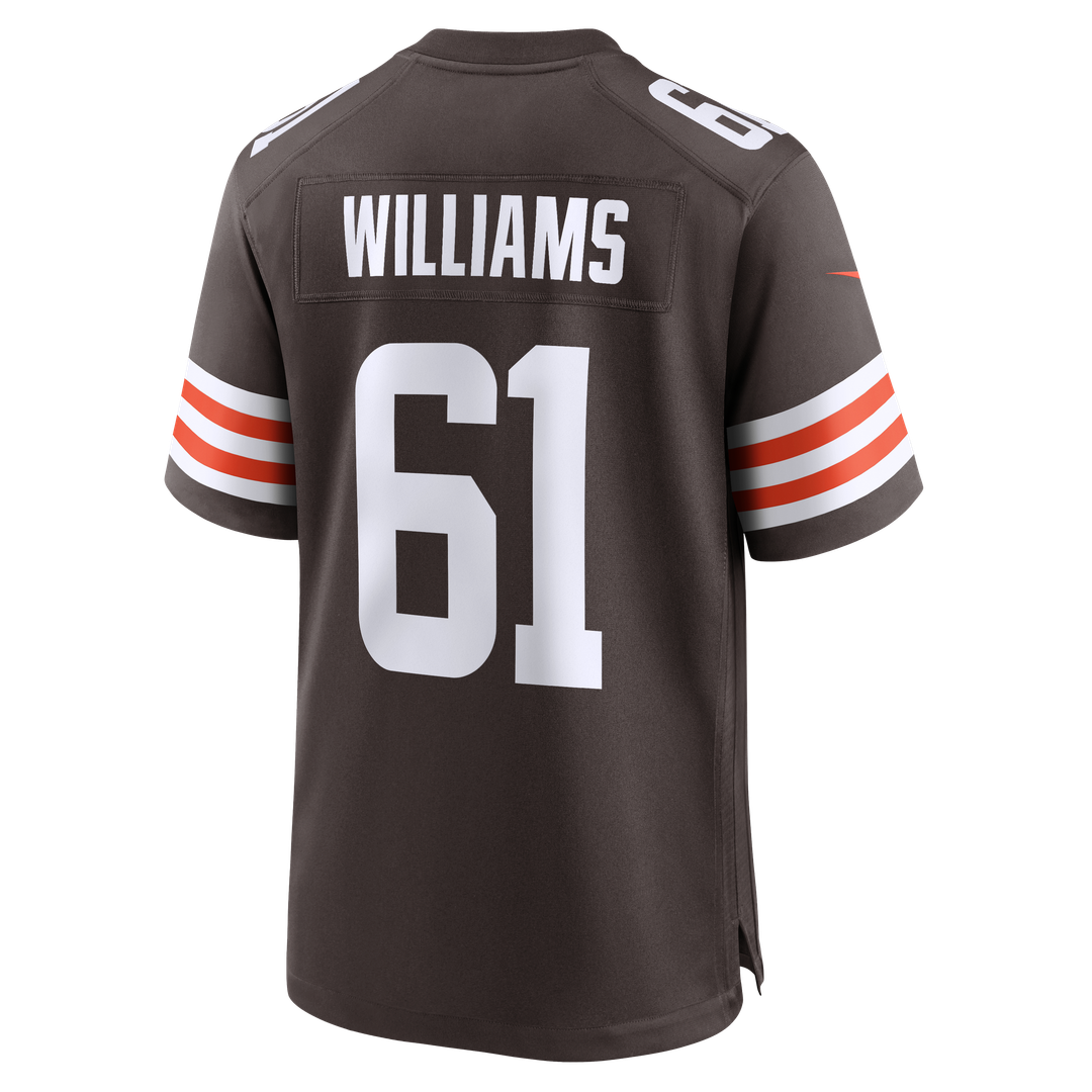 Chris Williams Cleveland Browns Nike Brown Team Game Jersey